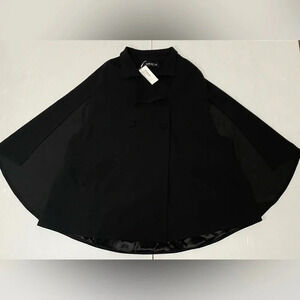 Marta Scarampi Torino Alicia Cape In Black Size Petite 0-4